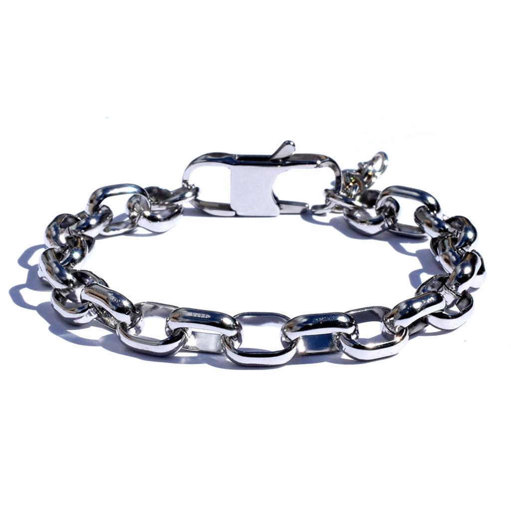 Stainless Steel Oval Chain Bracelet