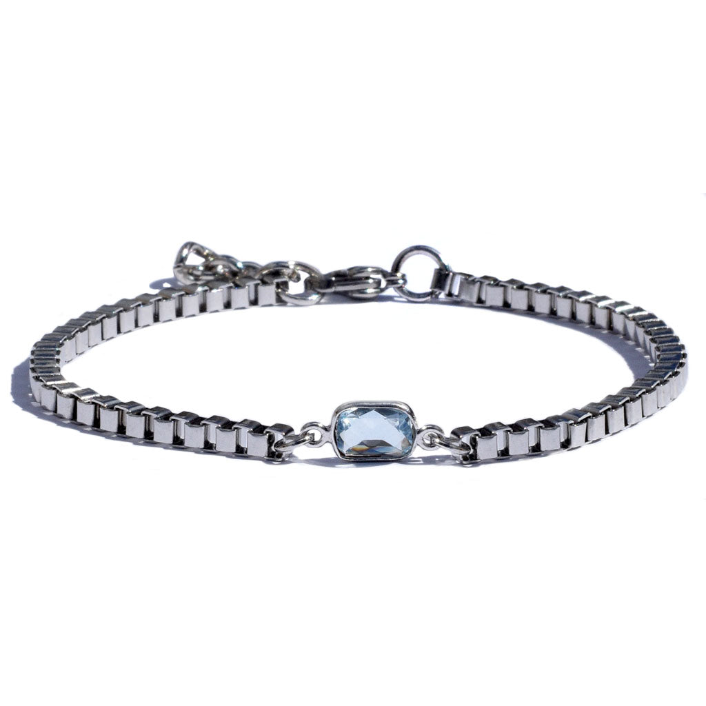 Sterling Silver Box Chain Bracelet