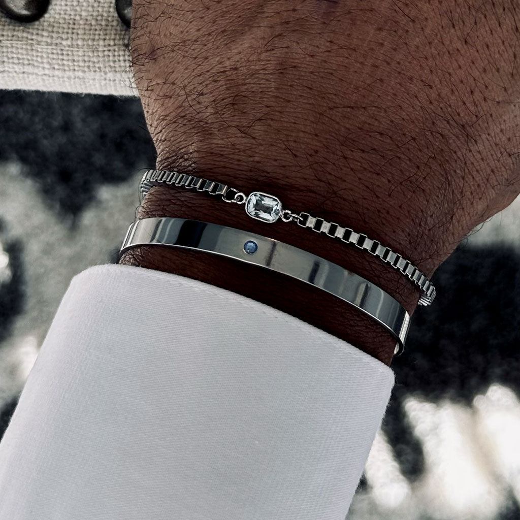 Sterling Silver Box Chain Bracelet