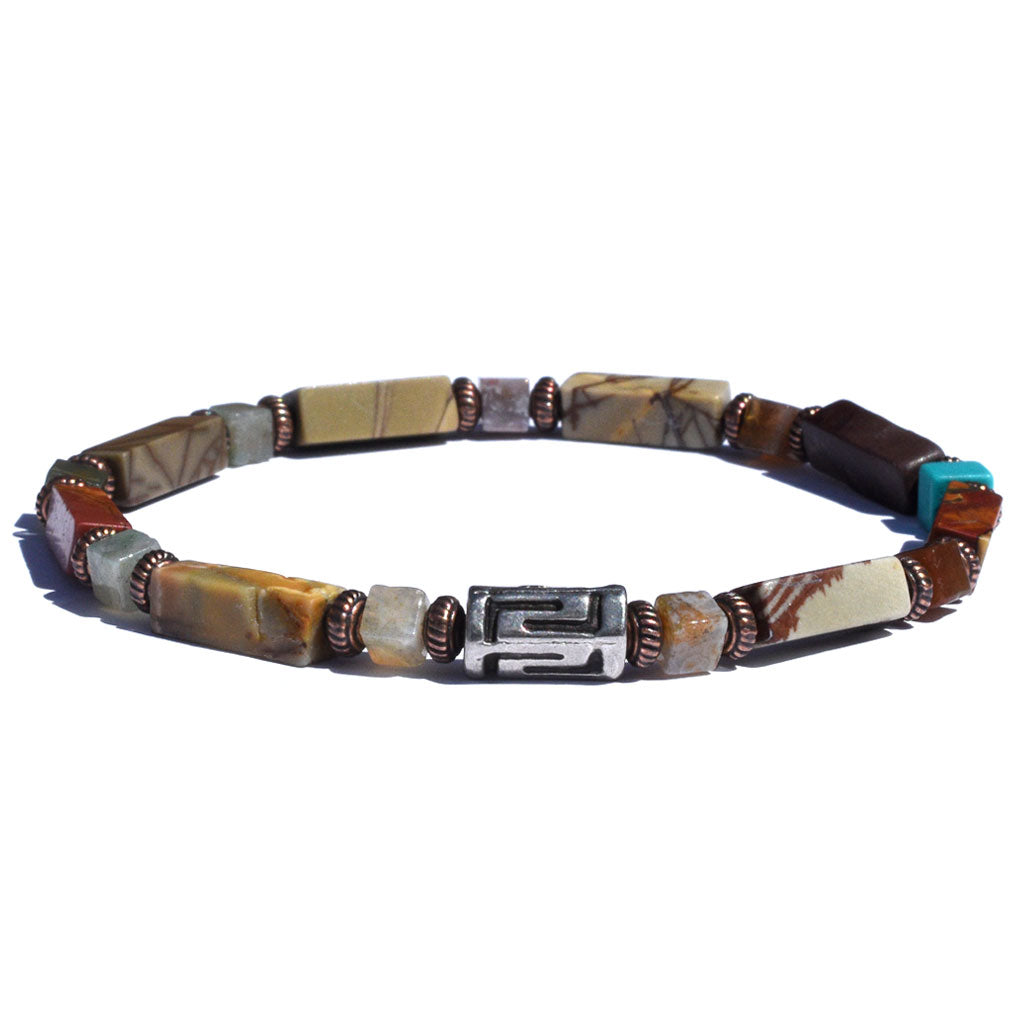 Jasper Spiritual Beaded Bracelet