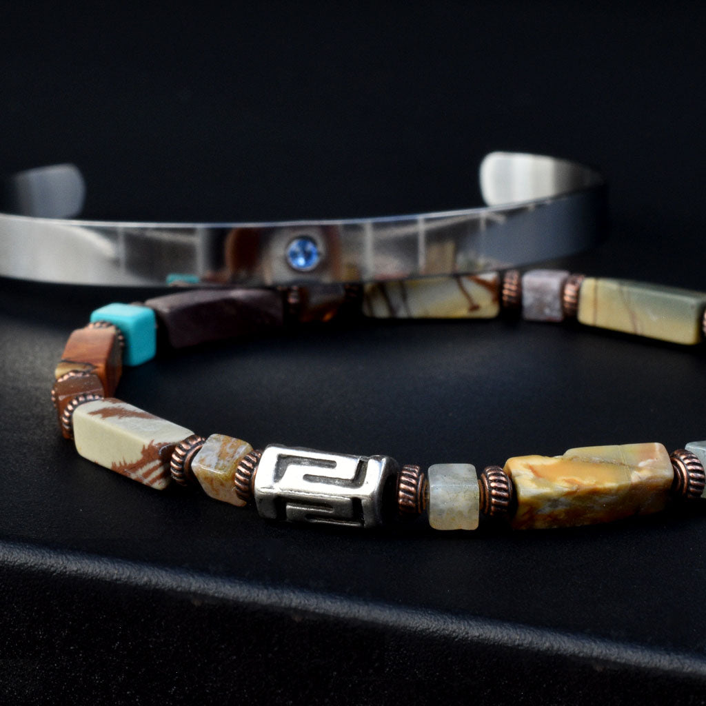Jasper Spiritual Beaded Bracelet