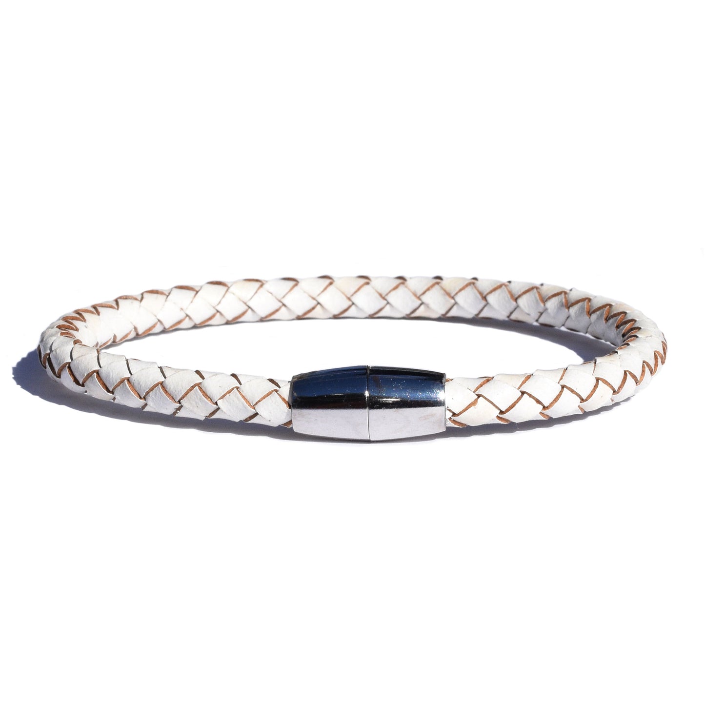 Leather Magnetic Clasp Bracelet