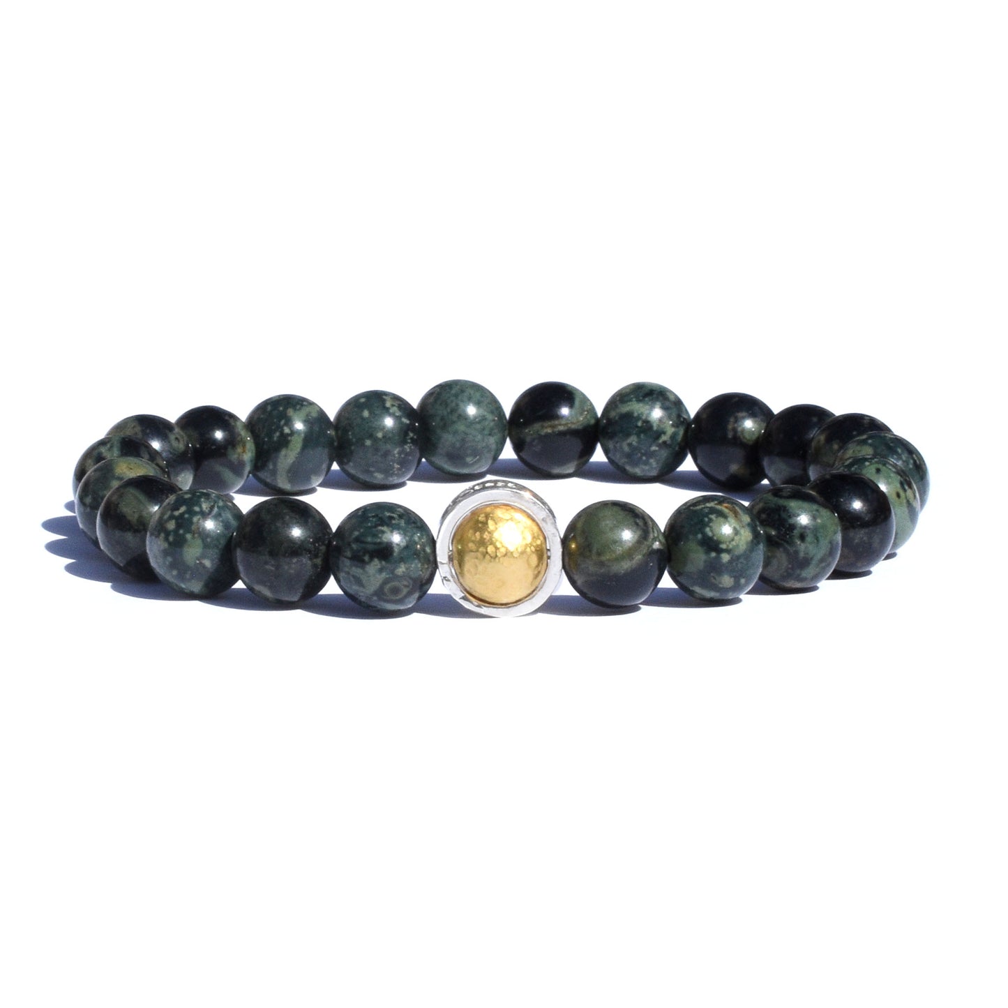 Sterling Silver & Gold Beaded Bracelet