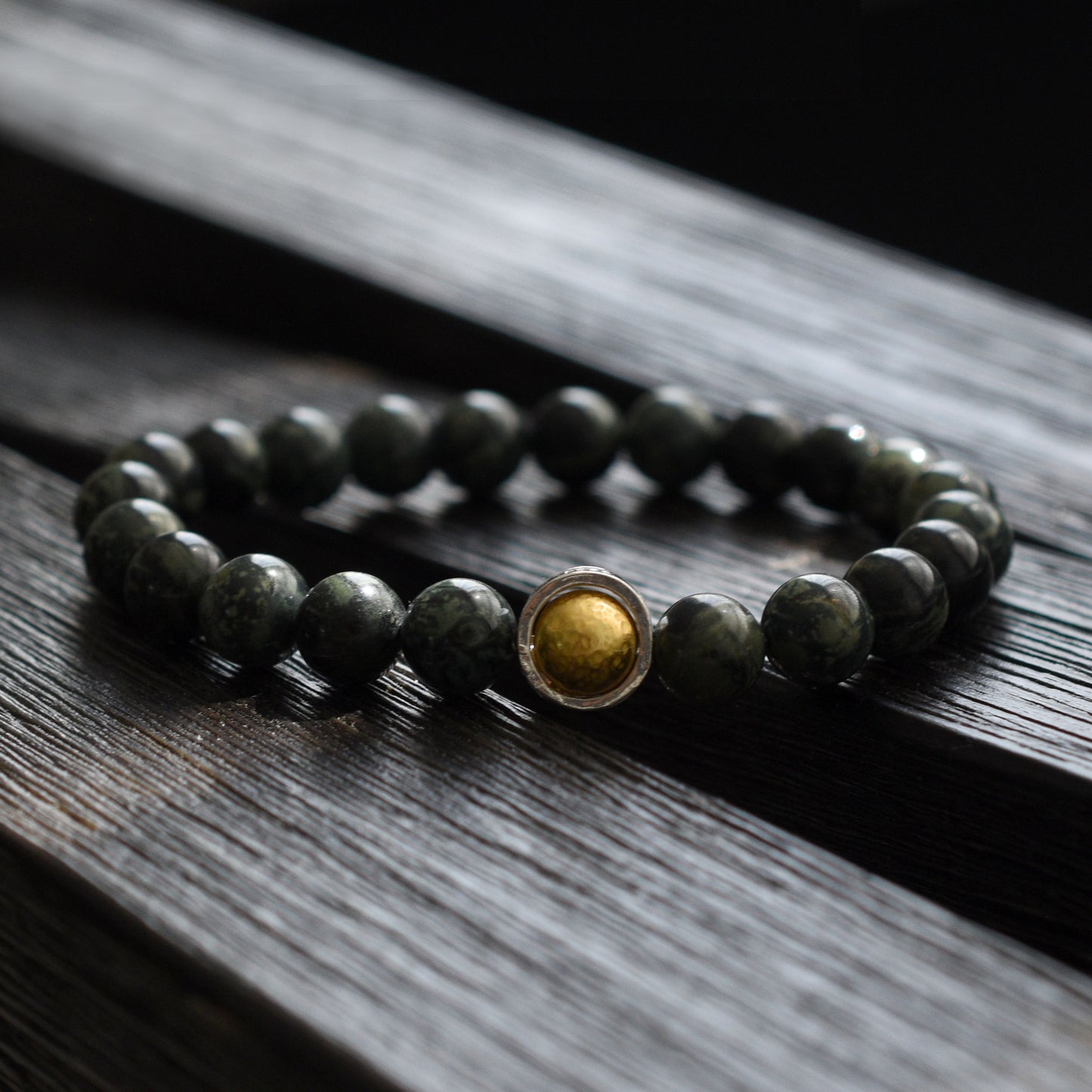 Sterling Silver & Gold Beaded Bracelet