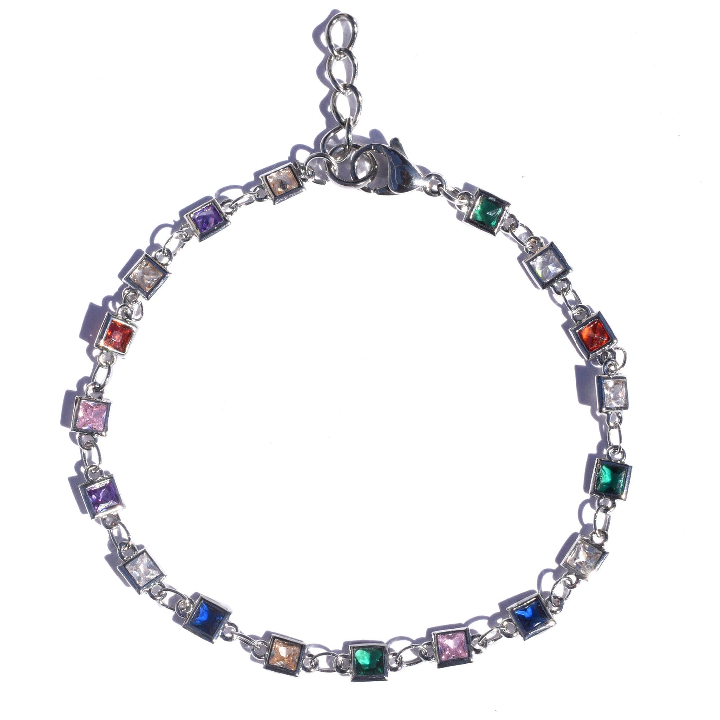 Cubic Zircon Chain Bracelet