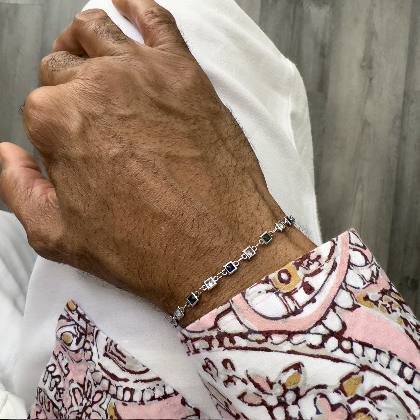 Cubic Zircon Chain Bracelet