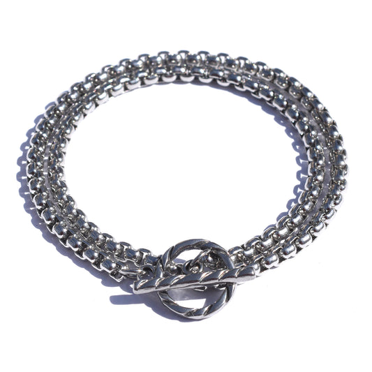 Box Chain Stainless Steel Bracelet