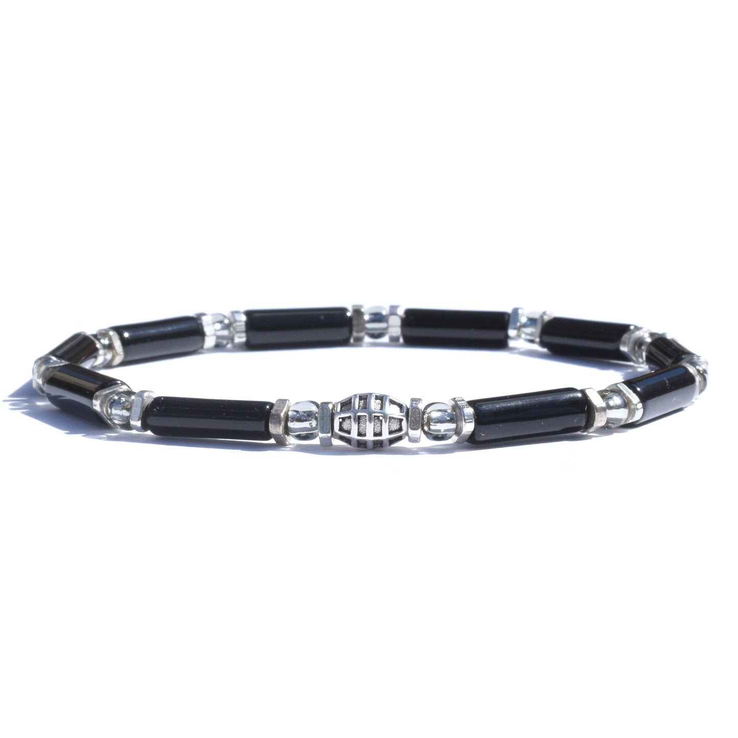 Sterling Silver Onyx Bracelet