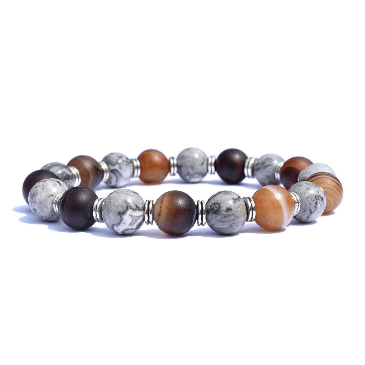 Agate Spiritual Beaded Bracelet