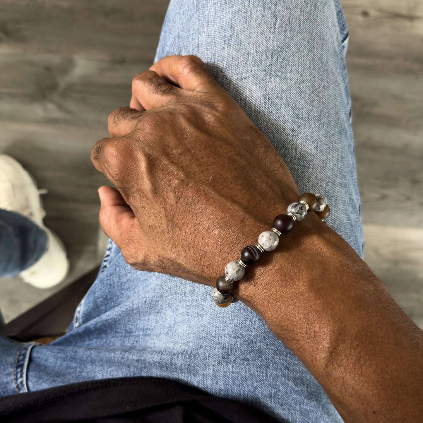 Agate Spiritual Beaded Bracelet