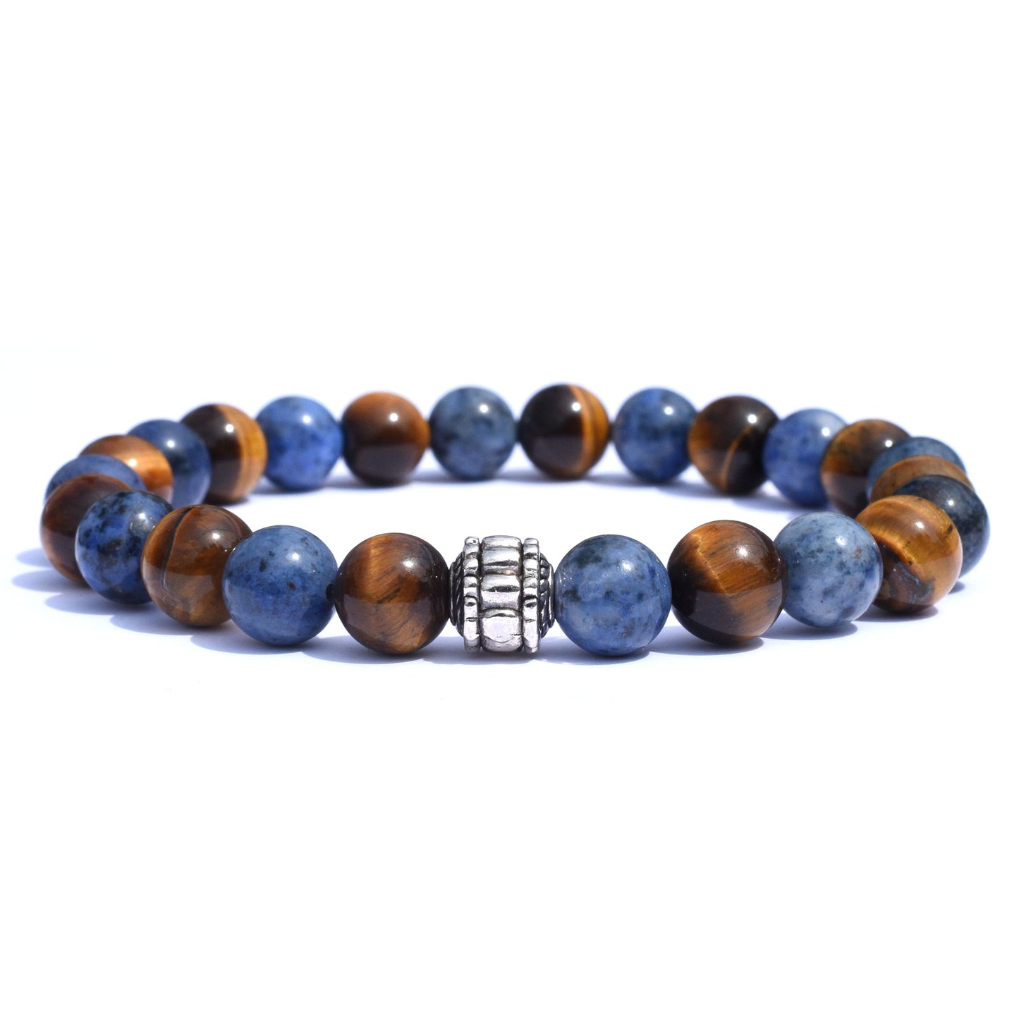 Blue Spiritual Beaded Bracelet