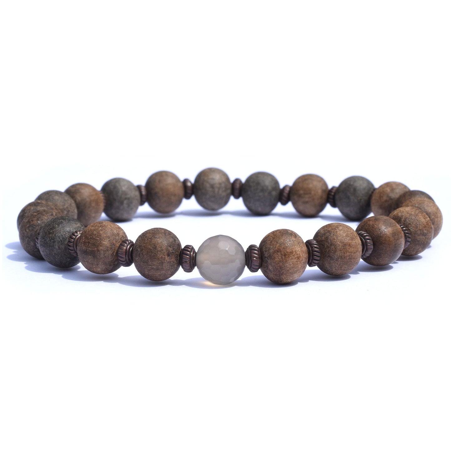 Wood Spiritual Beaded Bracelet