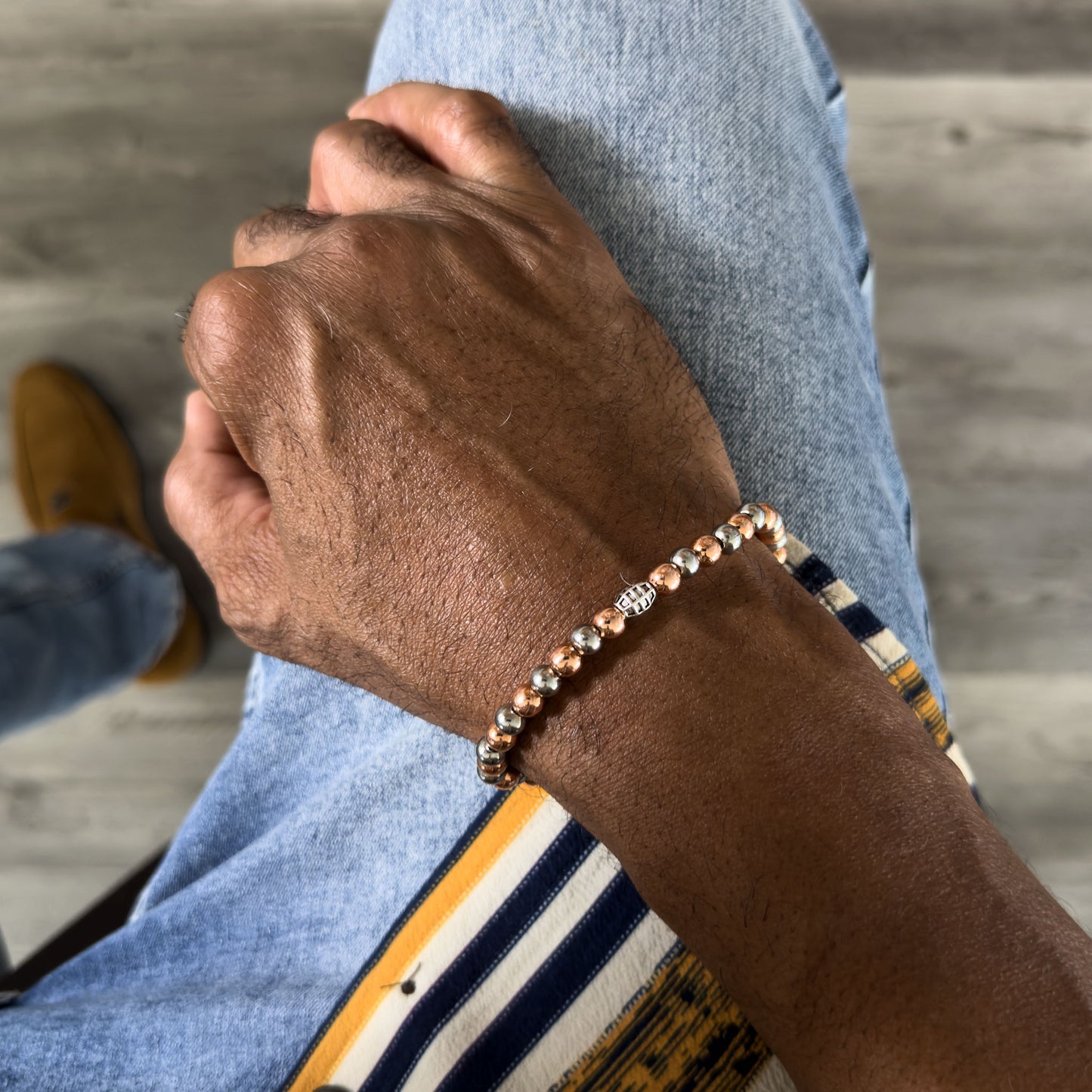 Copper Beaded Bracelet