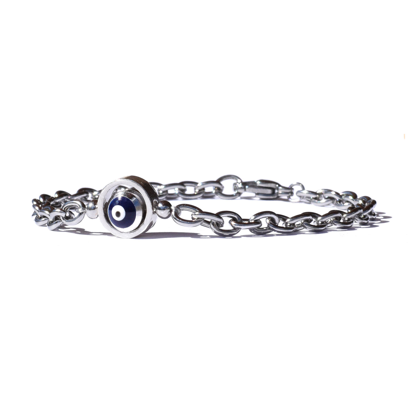 Evil Eye-Rolling Chain Bracelet