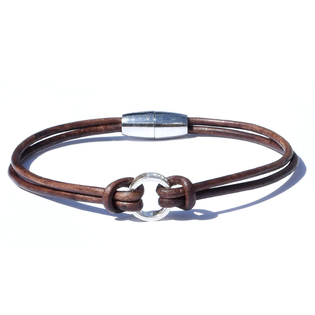 Leather Cord Brown Bracelet