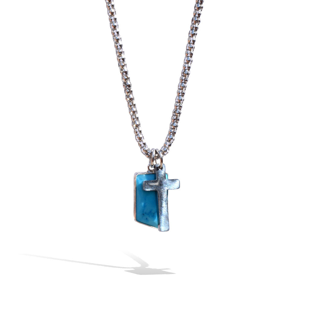 Spirirtual Sterling Silver Cross Necklace