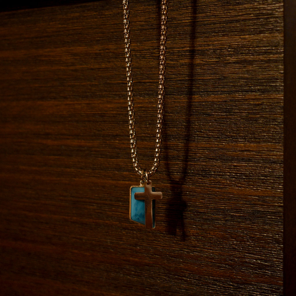 Spiritual Sterling Silver Cross Necklace