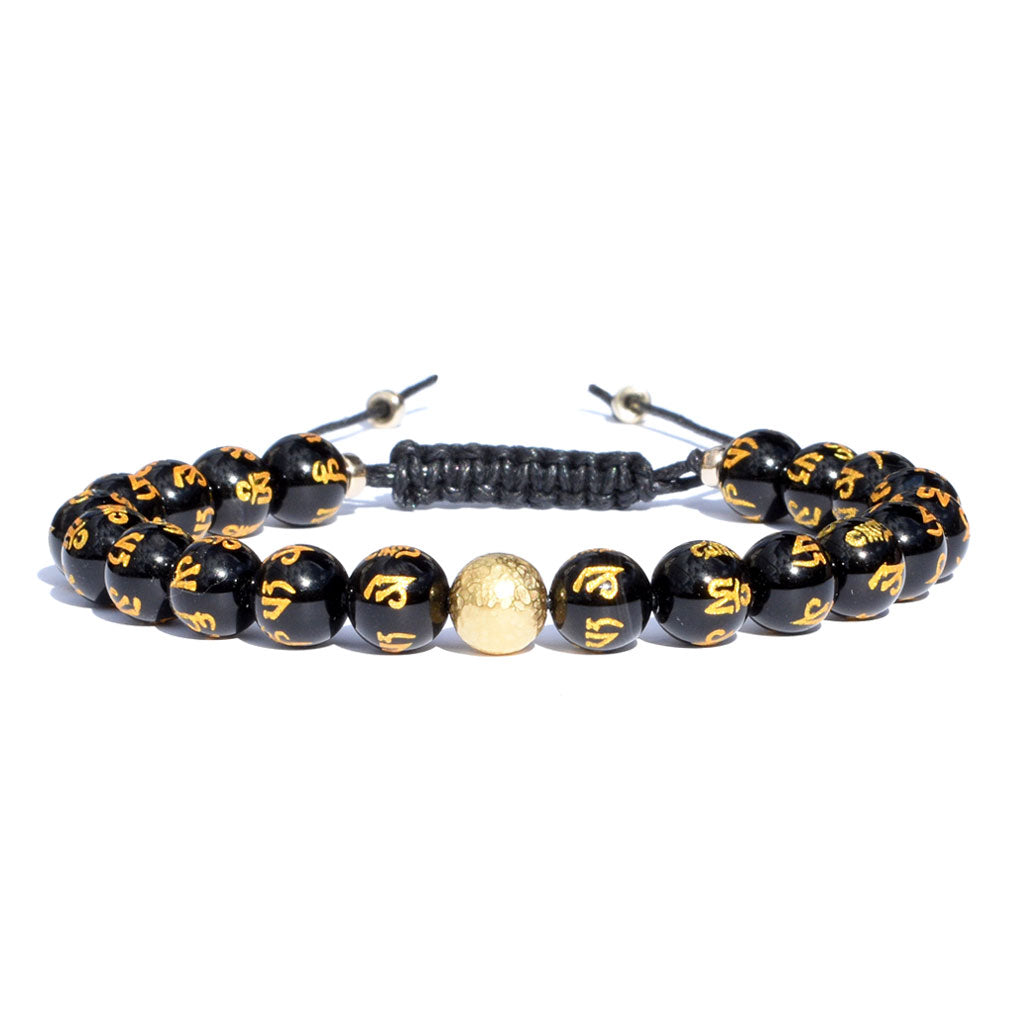 Spiritual Macrame Wax Cord Bracelet