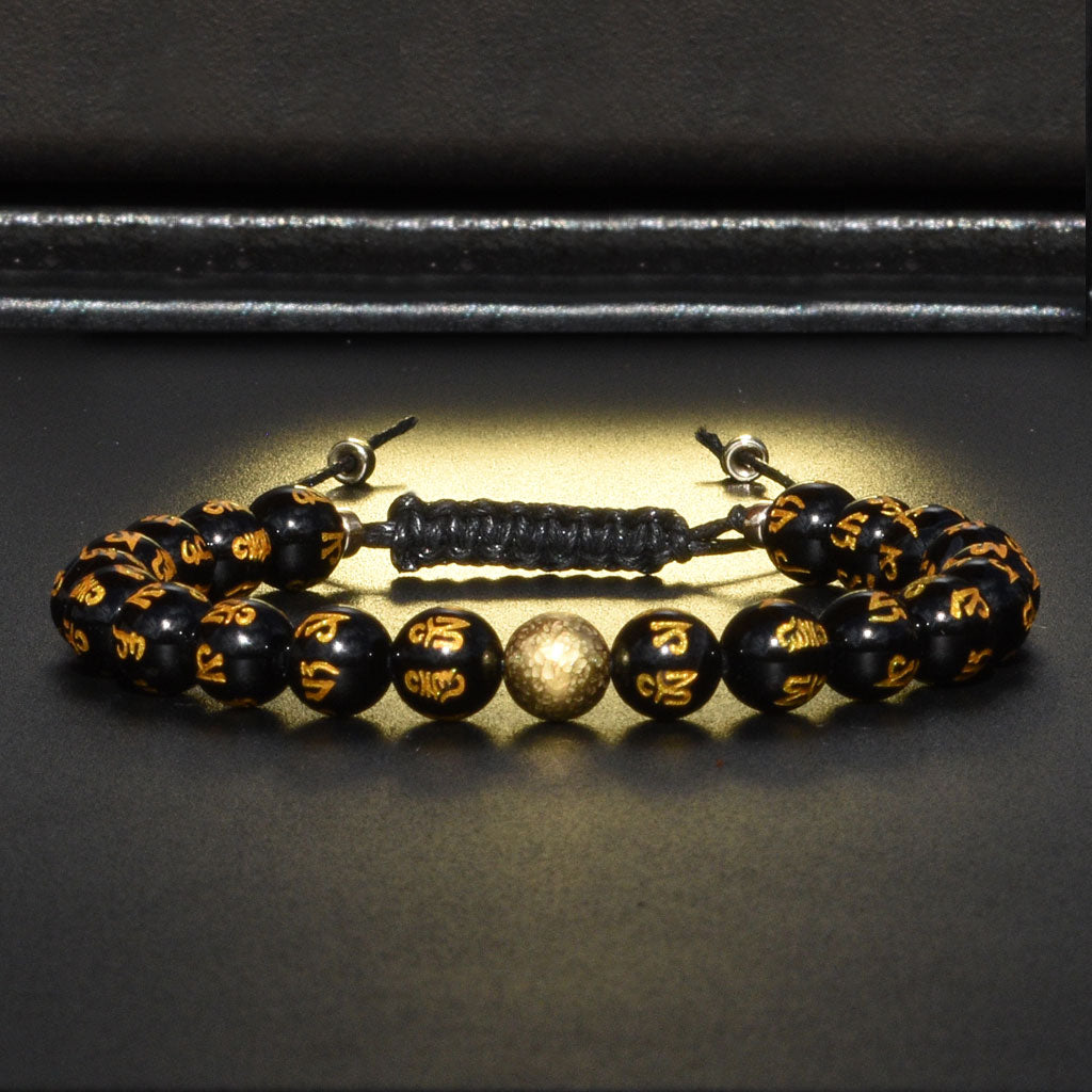 Spiritual Macrame Wax Cord Bracelet