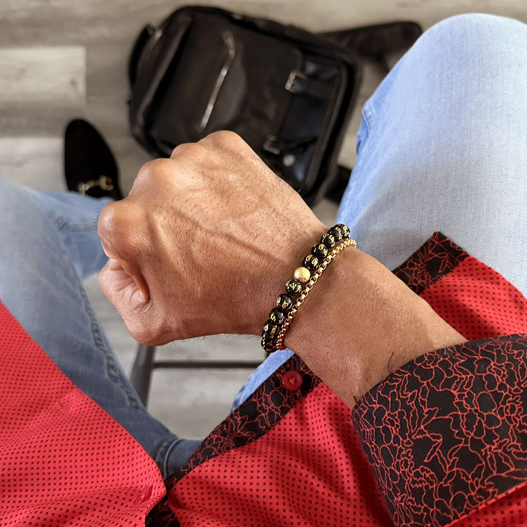 Spiritual Macrame Wax Cord Bracelet