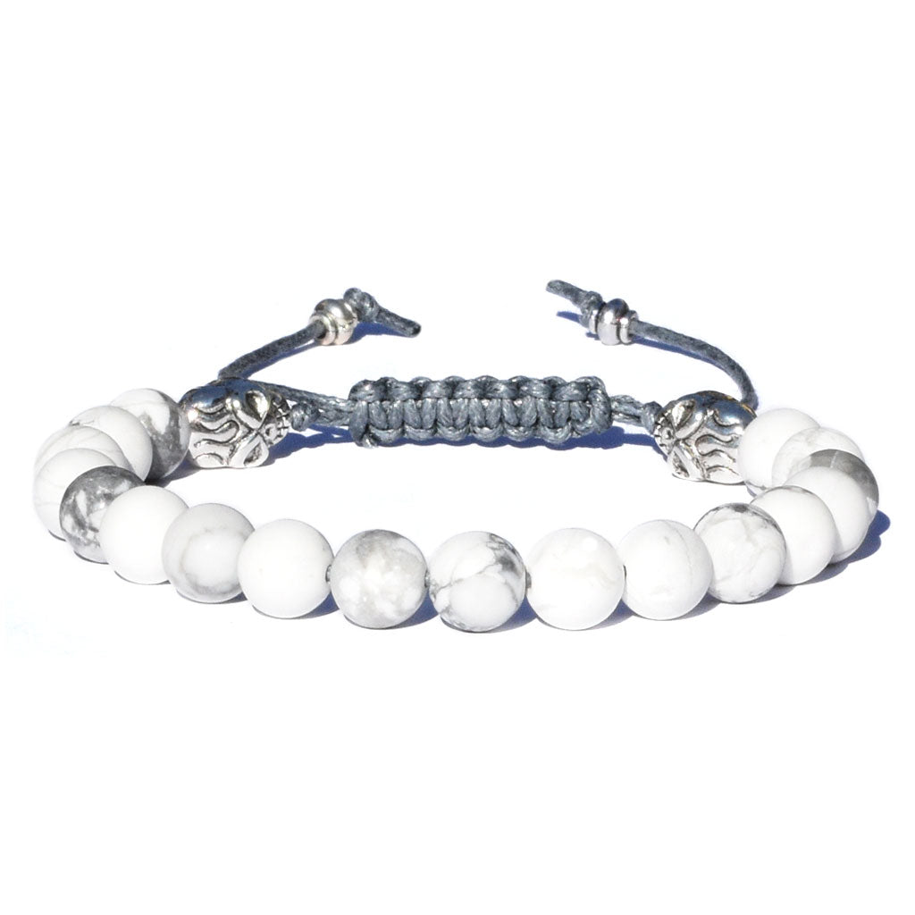 Macrame Cord Skull Bracelet