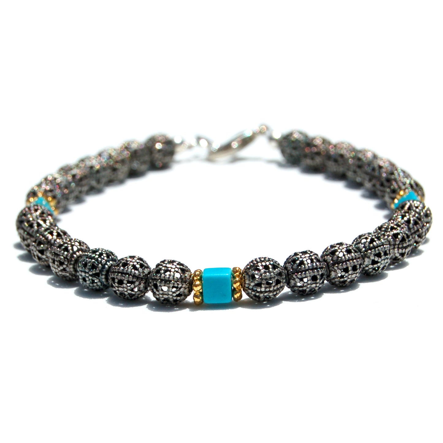 Metal Spiritual Beaded Bracelet
