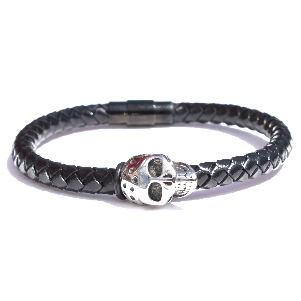 Leather Skull Bracelet