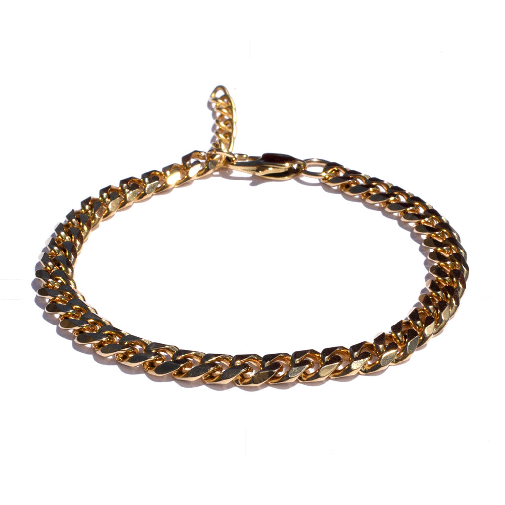 Gold Cuban Chain Bracelet