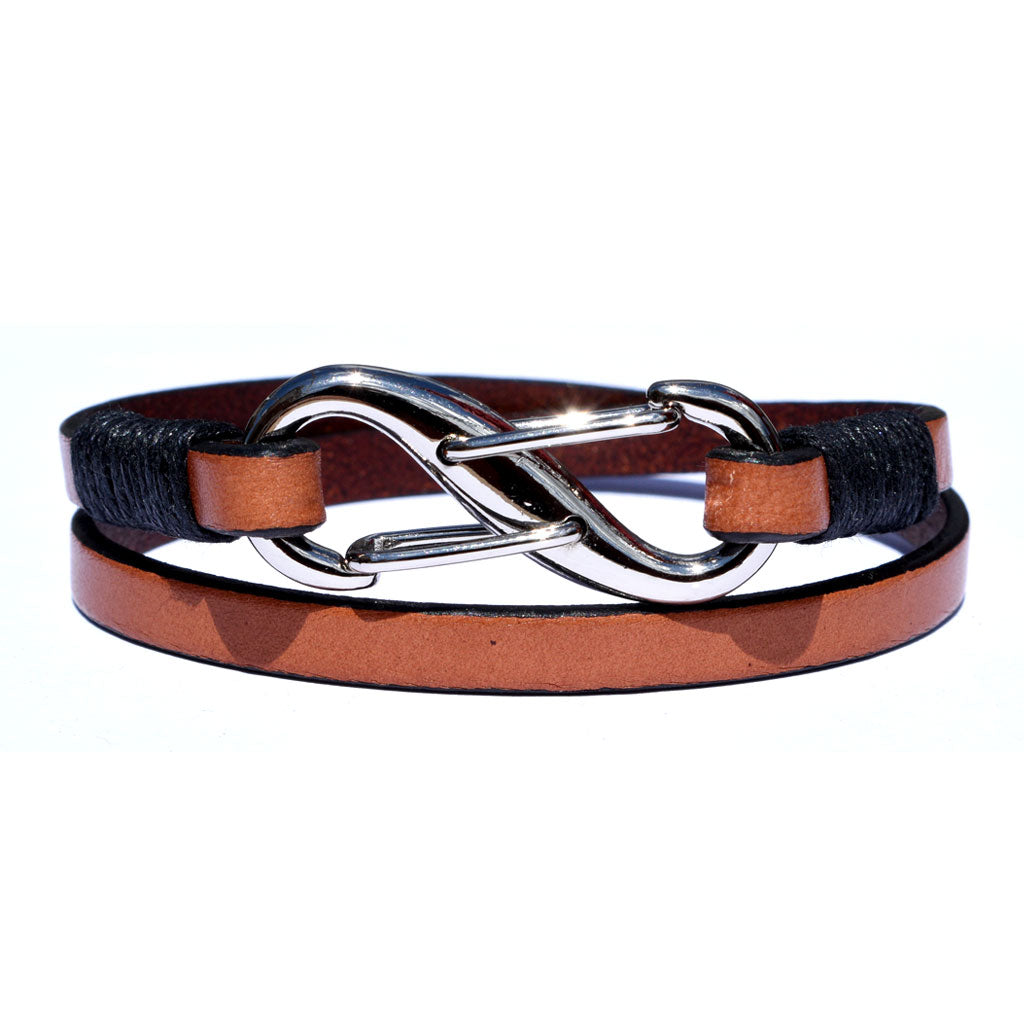 Infinity Leather Bracelet