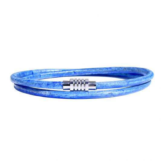 Leather Blue Bracelet