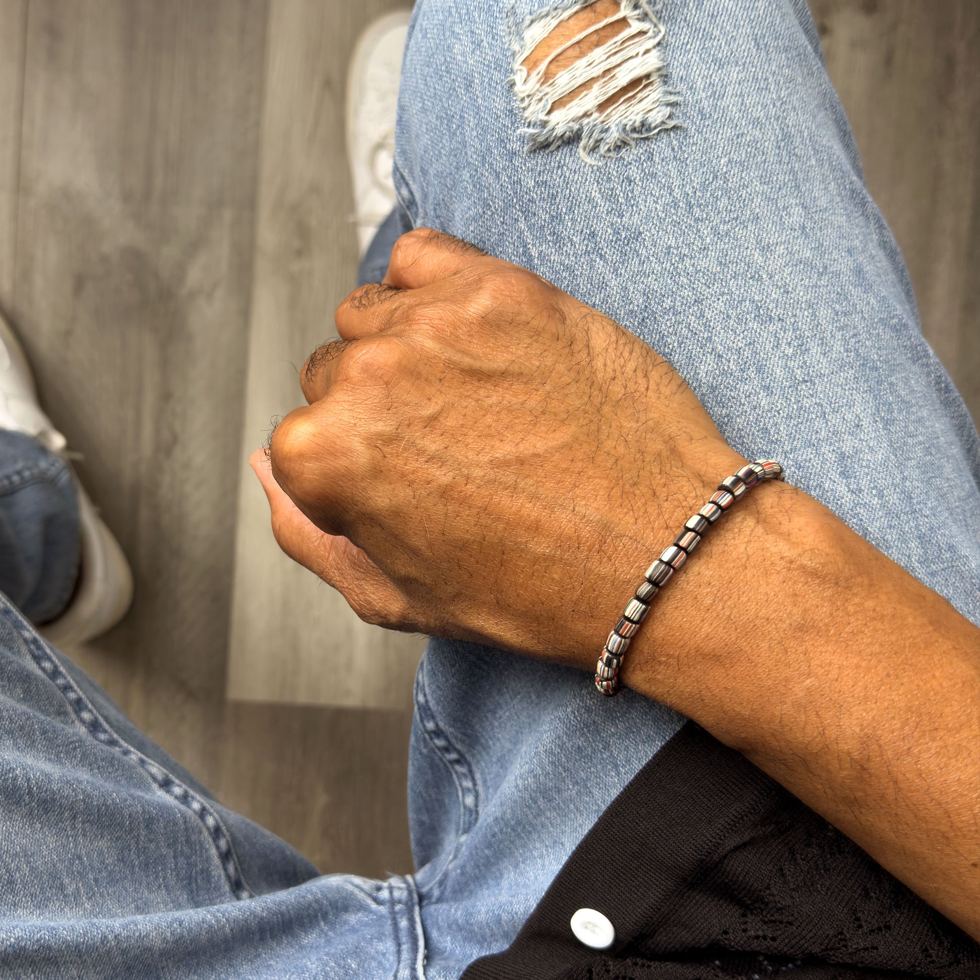 Macrame Cord Gooseberry Beaded Bracelet