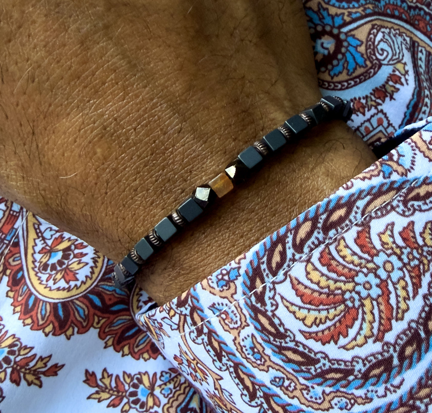 Minimalist Rustic Beaded Bracelet