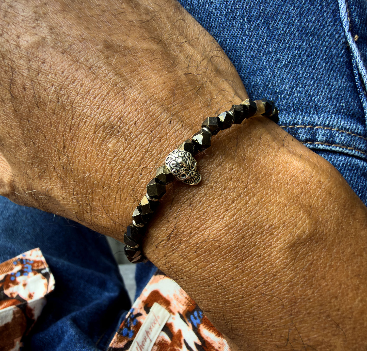 Sterling Silver Skull Bracelet