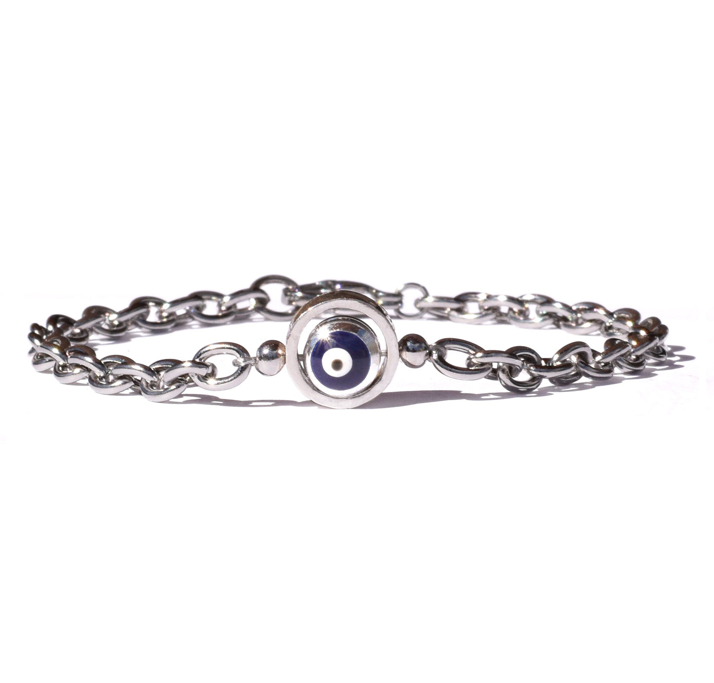 Evil Eye-Rolling Chain Bracelet