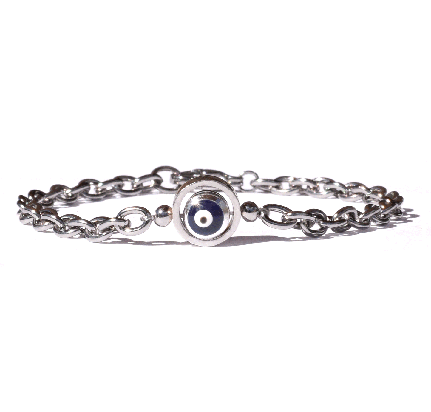 Evil Eye-Rolling Chain Bracelet