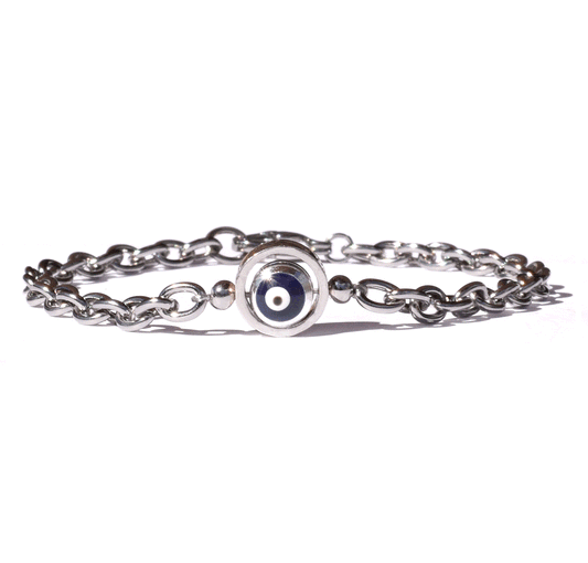 Evil Eye-Rolling Chain Bracelet