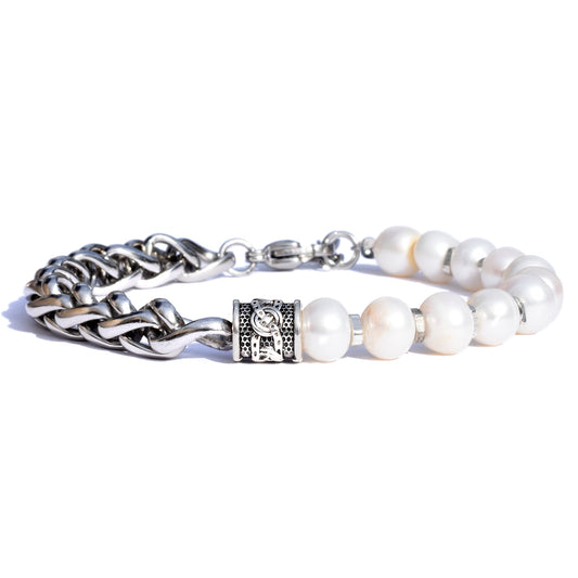 Pearl Beaded Chain Bracelet